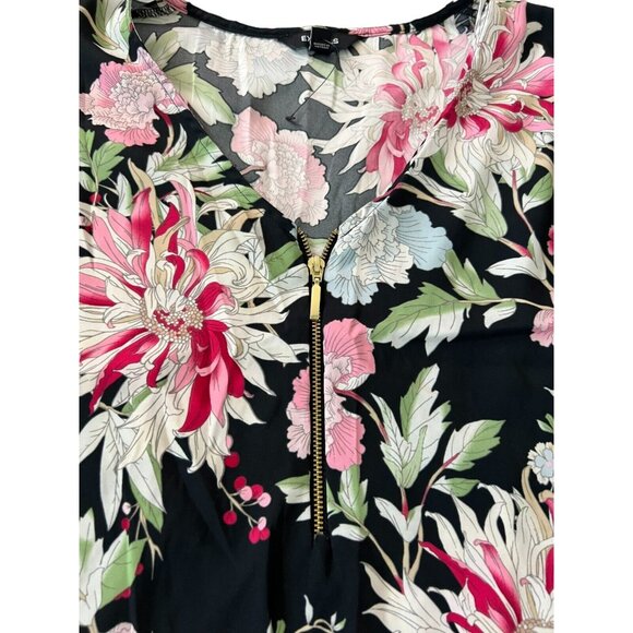 Express Short Sleeve Floral Top Size XS - Picture 3 of 8